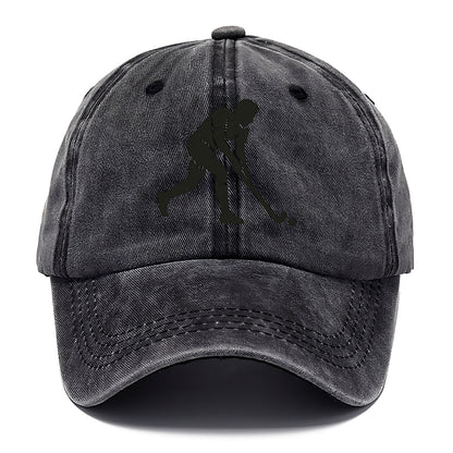 Field hockey player striking the ball - Classic Cap - Graphite
