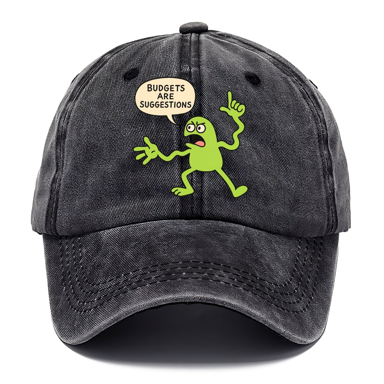 BUDGETS ARE SUGGESTIONS | Rebellious calculator - Classic Cap - Graphite