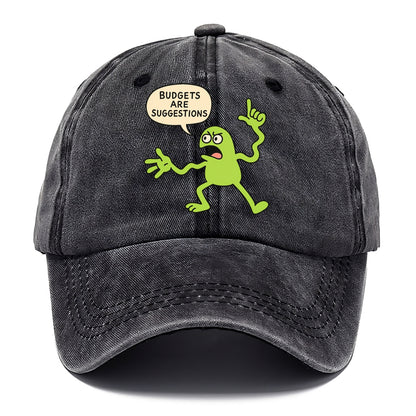 BUDGETS ARE SUGGESTIONS | Rebellious calculator - Classic Cap - Graphite