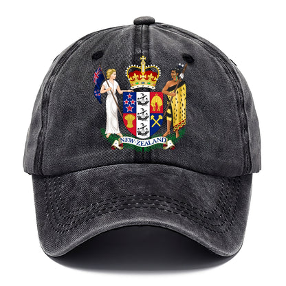 Coat Of Arms Of New Zealand - Classic Cap - Graphite