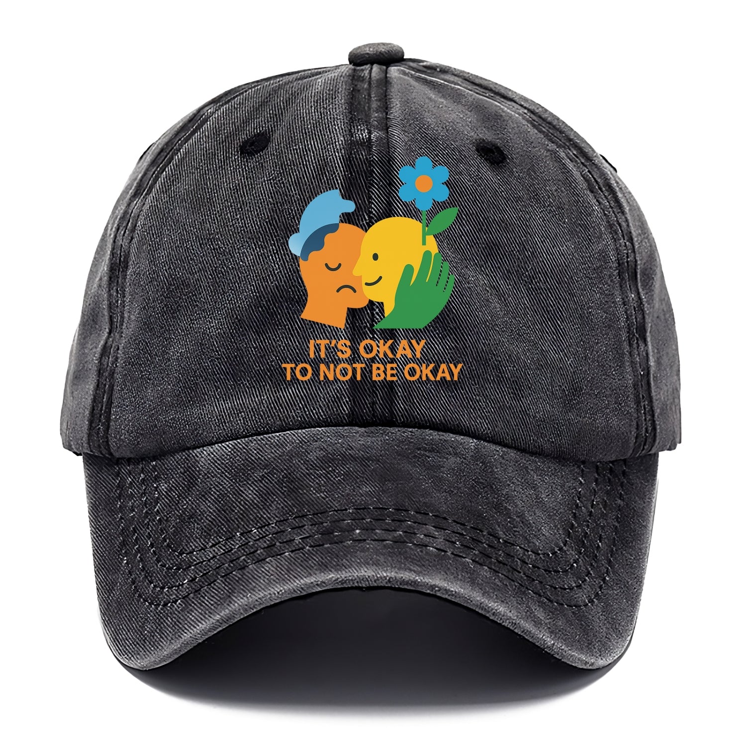 Mental health stigma fading as support grows - "It's Okay to Not Be Okay" - wellbeing - Classic Cap - Graphite