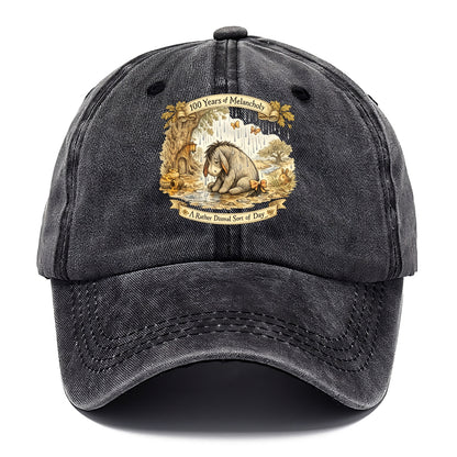 GLOOMY GLEN | Droopy figure in rain | Tattered tail bow | Pessimistic poetry | - Classic Cap - Graphite