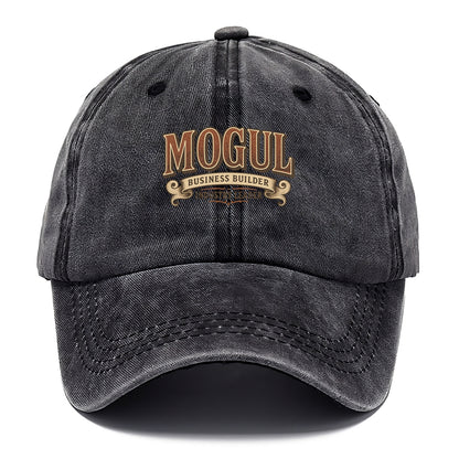 Bold typography design - "MOGUL" - business builder, industry leader - Classic Cap - Graphite