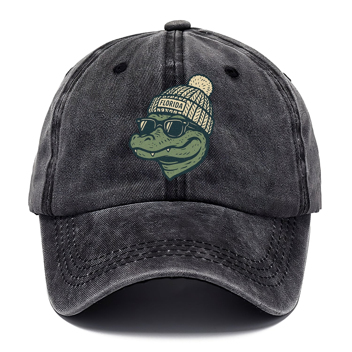 Gainesville Gator wearing Florida beanie - Classic Cap - Graphite