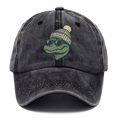 Gainesville Gator wearing Florida beanie - Classic Cap - Graphite