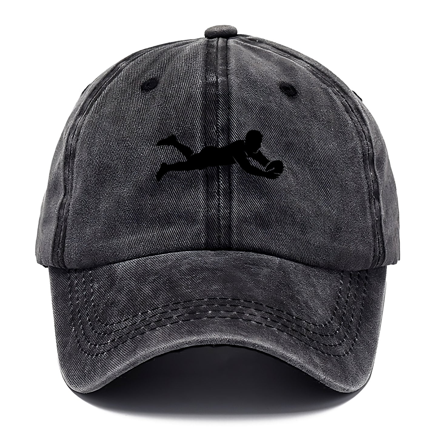 Rugby player diving for try - Classic Cap - Graphite