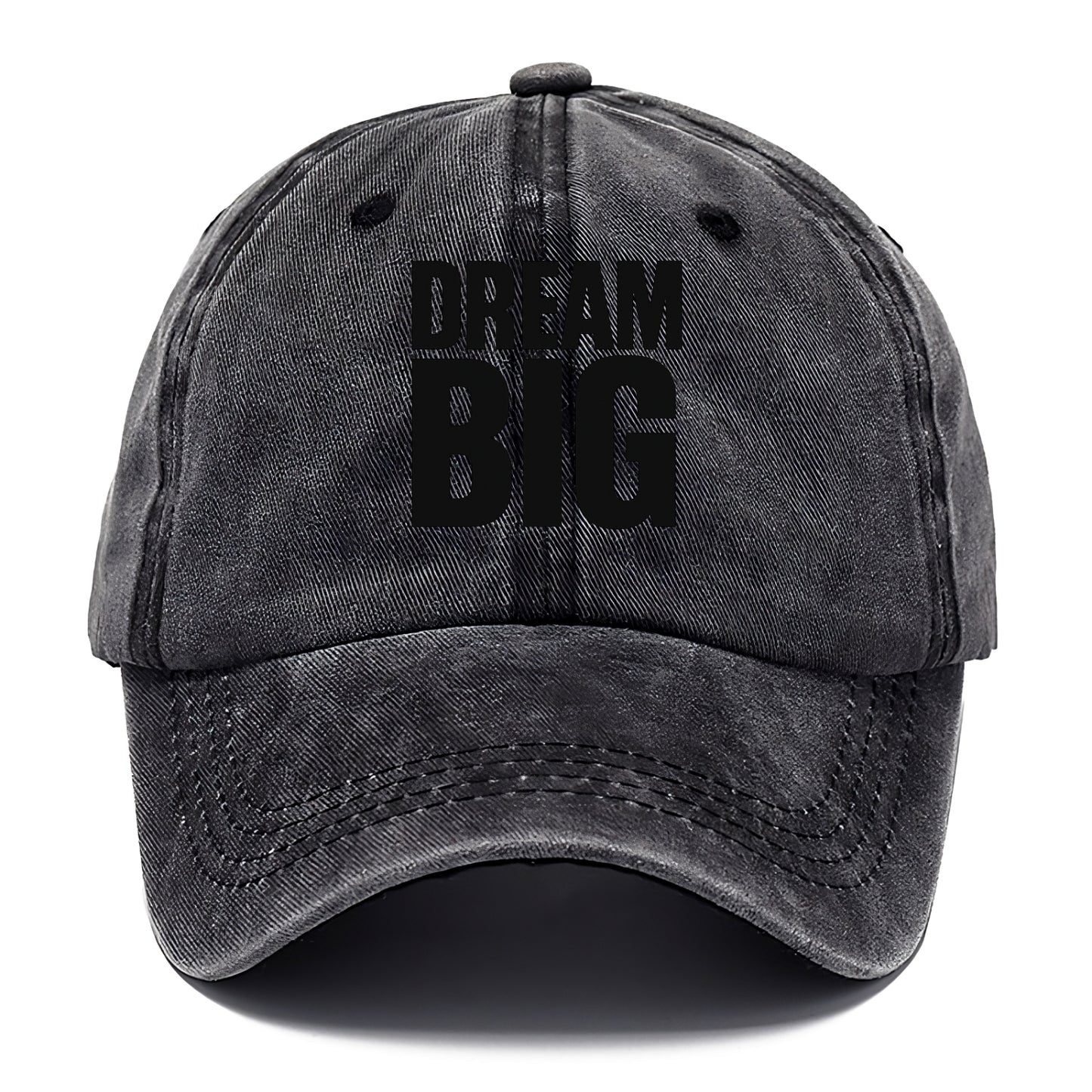 Bold typography design - "DREAM BIG" - ambitious goals, no limits - Classic Cap - Graphite
