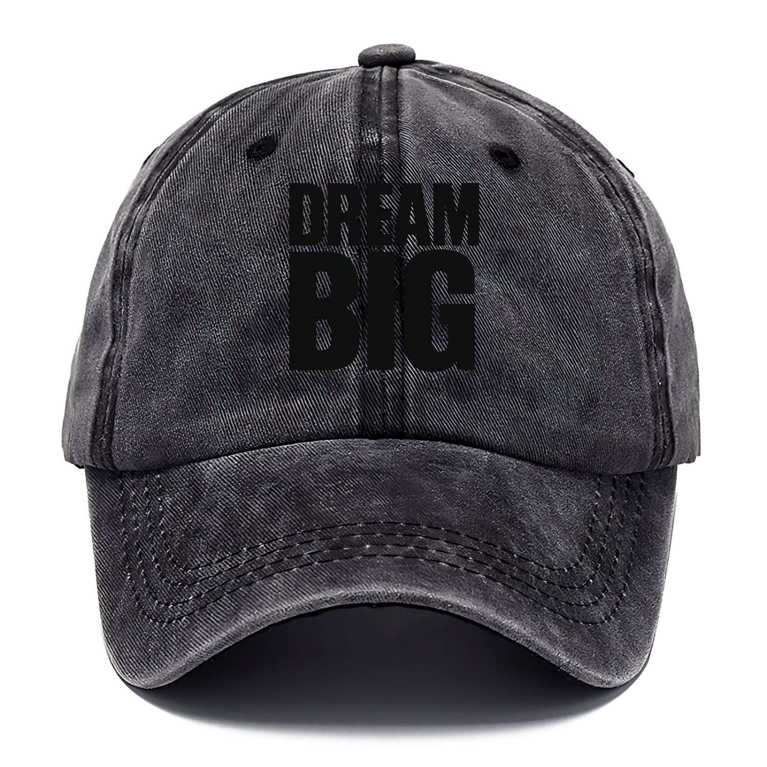 Bold typography design - "DREAM BIG" - ambitious goals, no limits - Classic Cap - Graphite