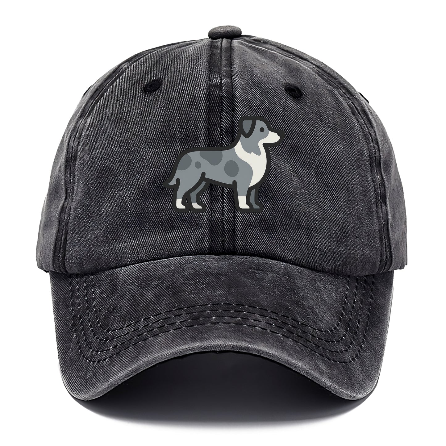 Australian Shepherd - Blue merle flat side profile - Classic Cap - Graphite