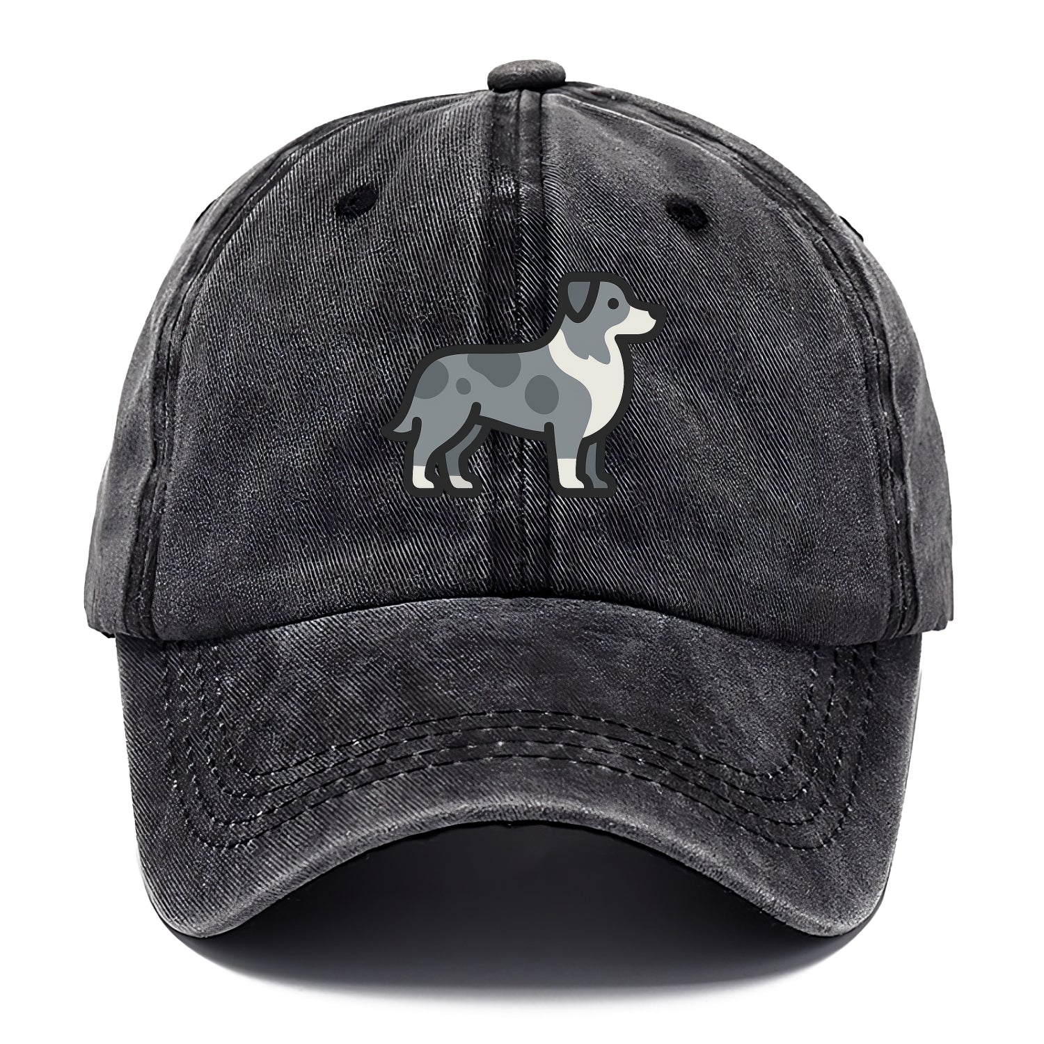 Australian Shepherd - Blue merle flat side profile - Classic Cap - Graphite