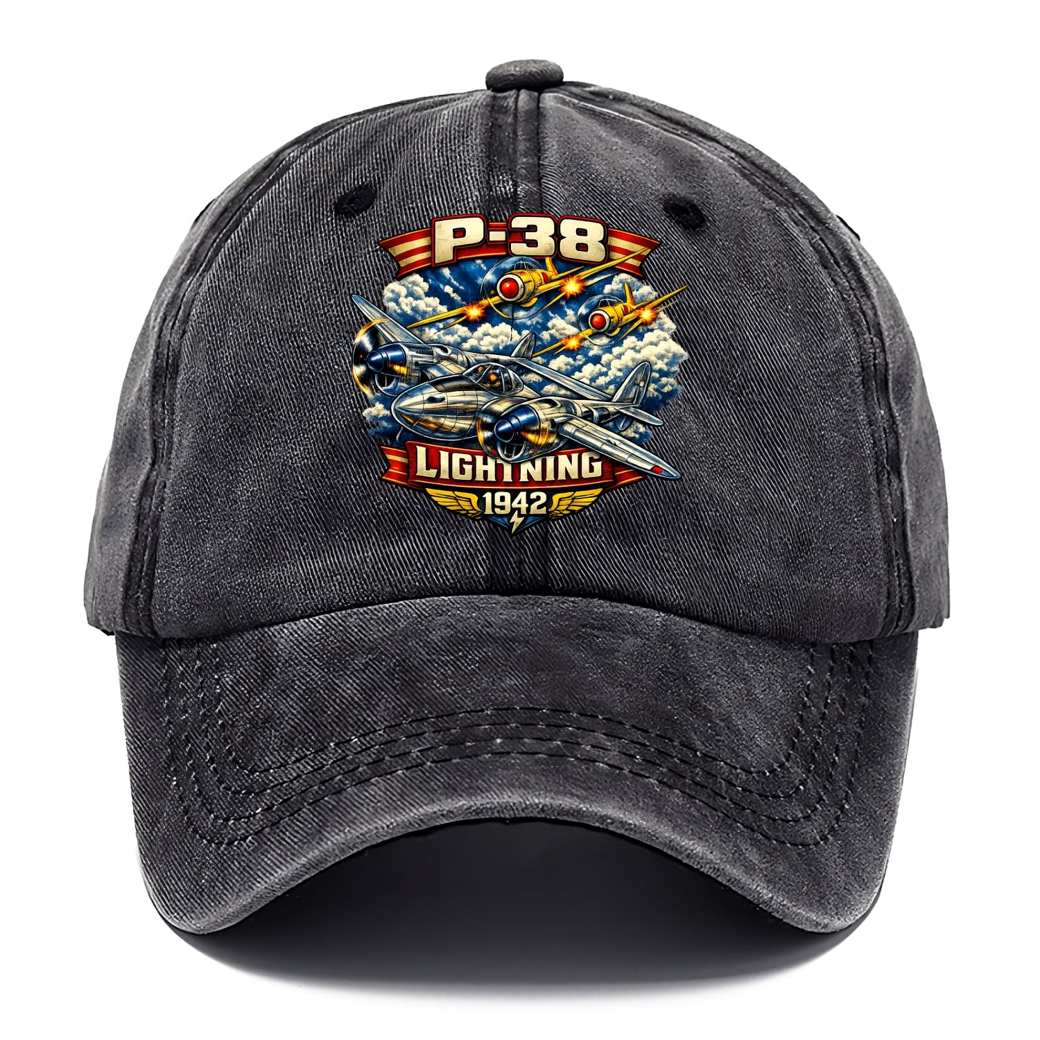 P 38 Lightning - Classic Cap - Graphite