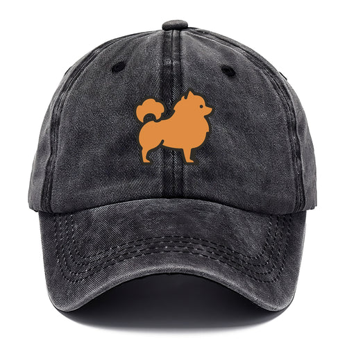 Pomeranian - Orange fluffy flat side profile - Classic Cap