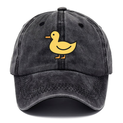 Duck - Yellow mallard flat side profile - Classic Cap - Graphite