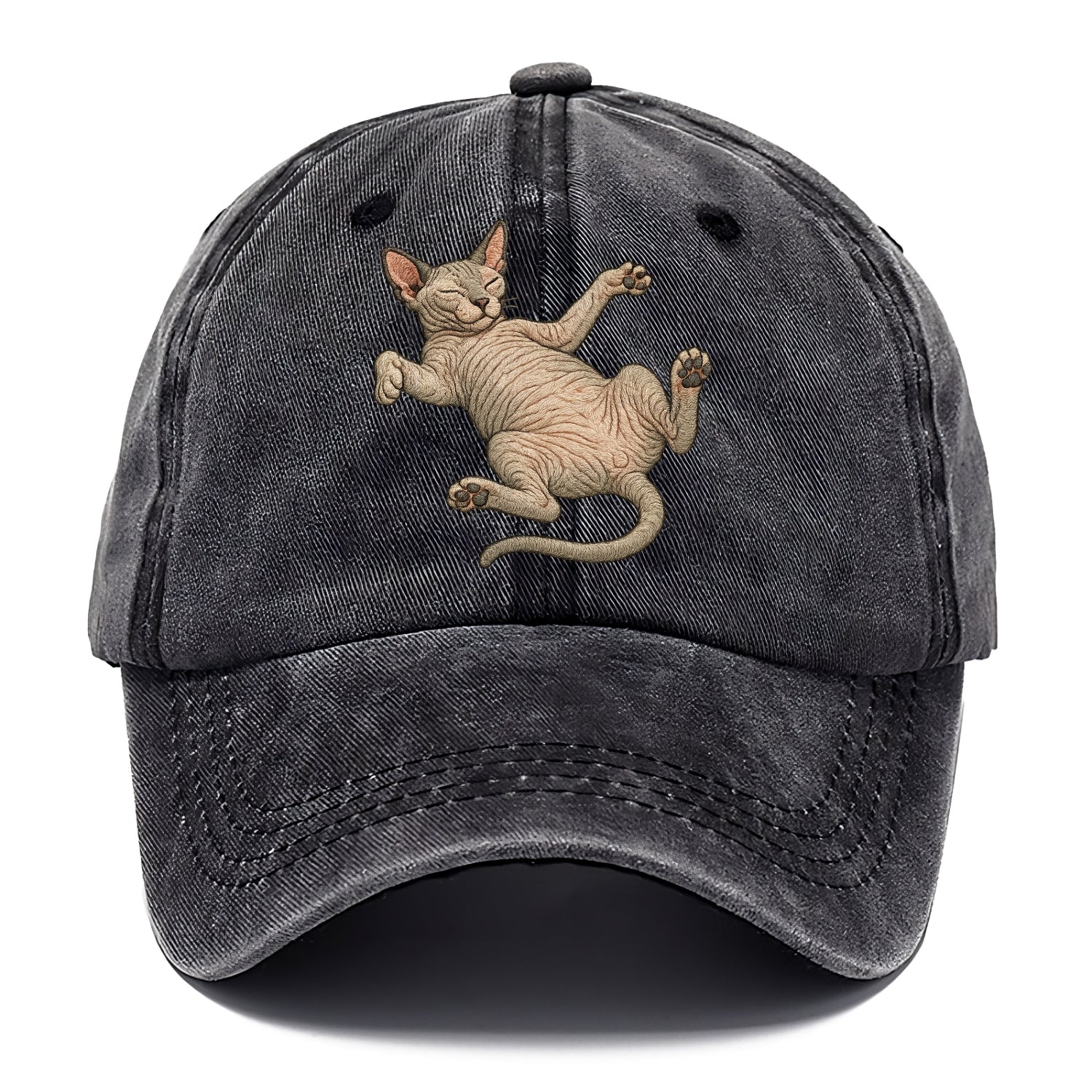 Sphynx  fully relaxed sprawled out embro Classic Cap - Graphite