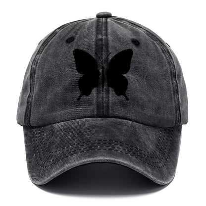 Butterfly wings - negative space reveals hidden faces or patterns - Classic Cap - Graphite