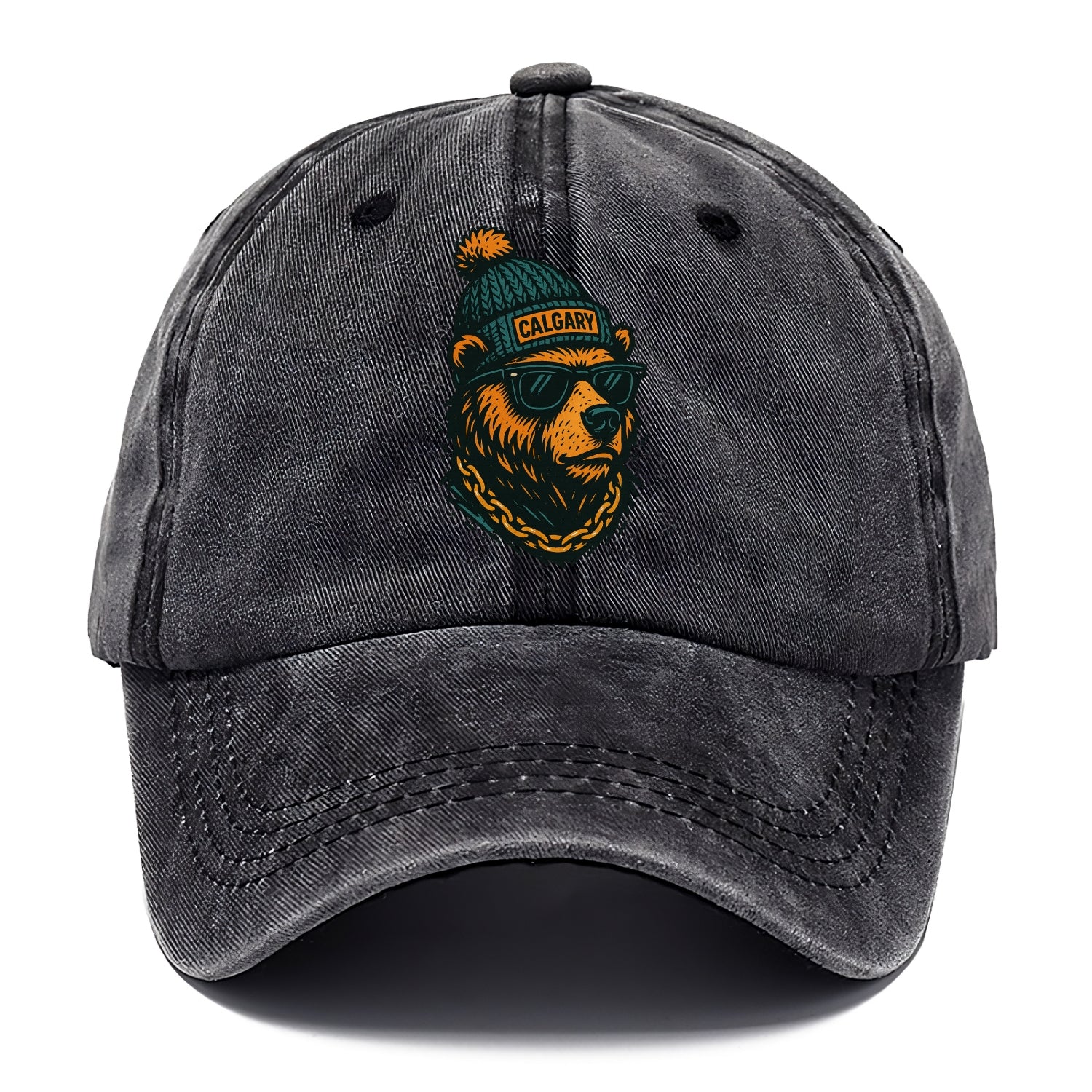 Calgary Grizzly Bear wearing Calgary bea - Classic Cap - Graphite