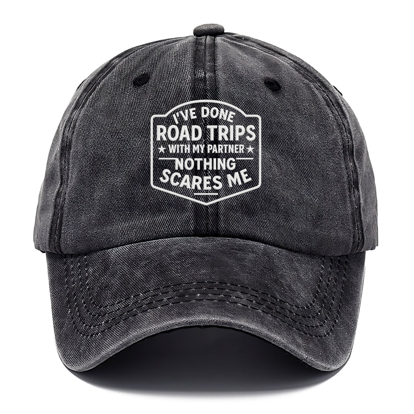 I've done road trips with my partner, nothing scares me - Classic Cap - Graphite