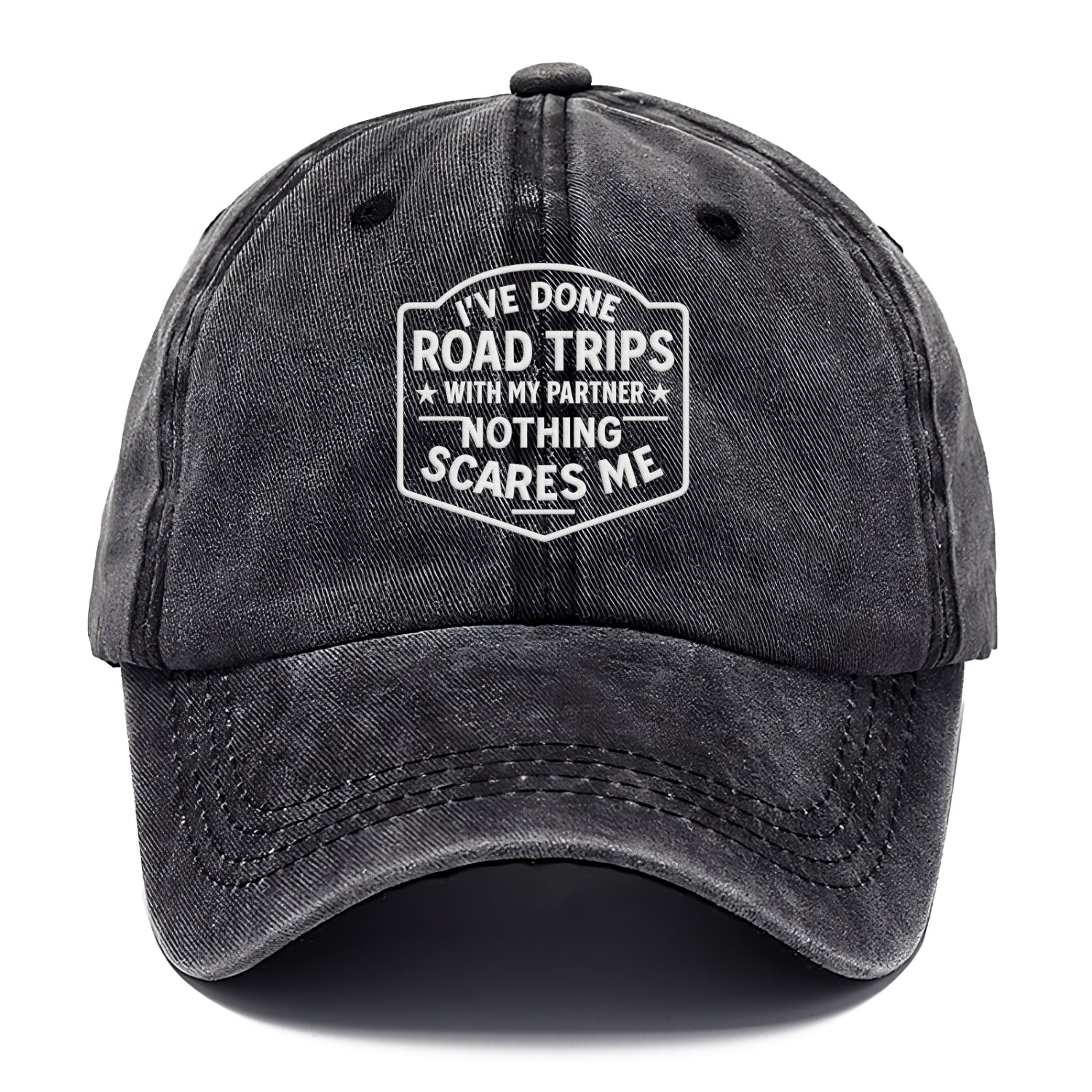 I've done road trips with my partner, nothing scares me - Classic Cap - Graphite