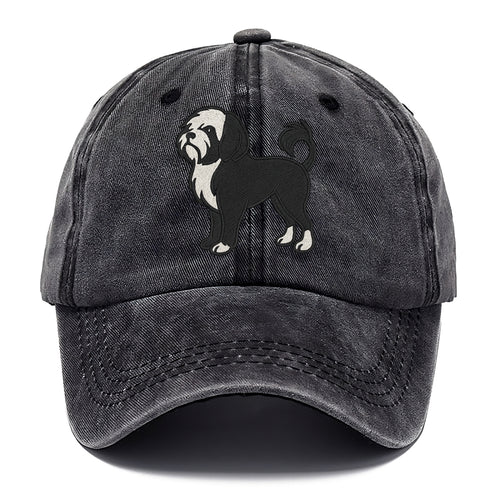 Löwchen - Black and white lion trim embr - Classic Cap