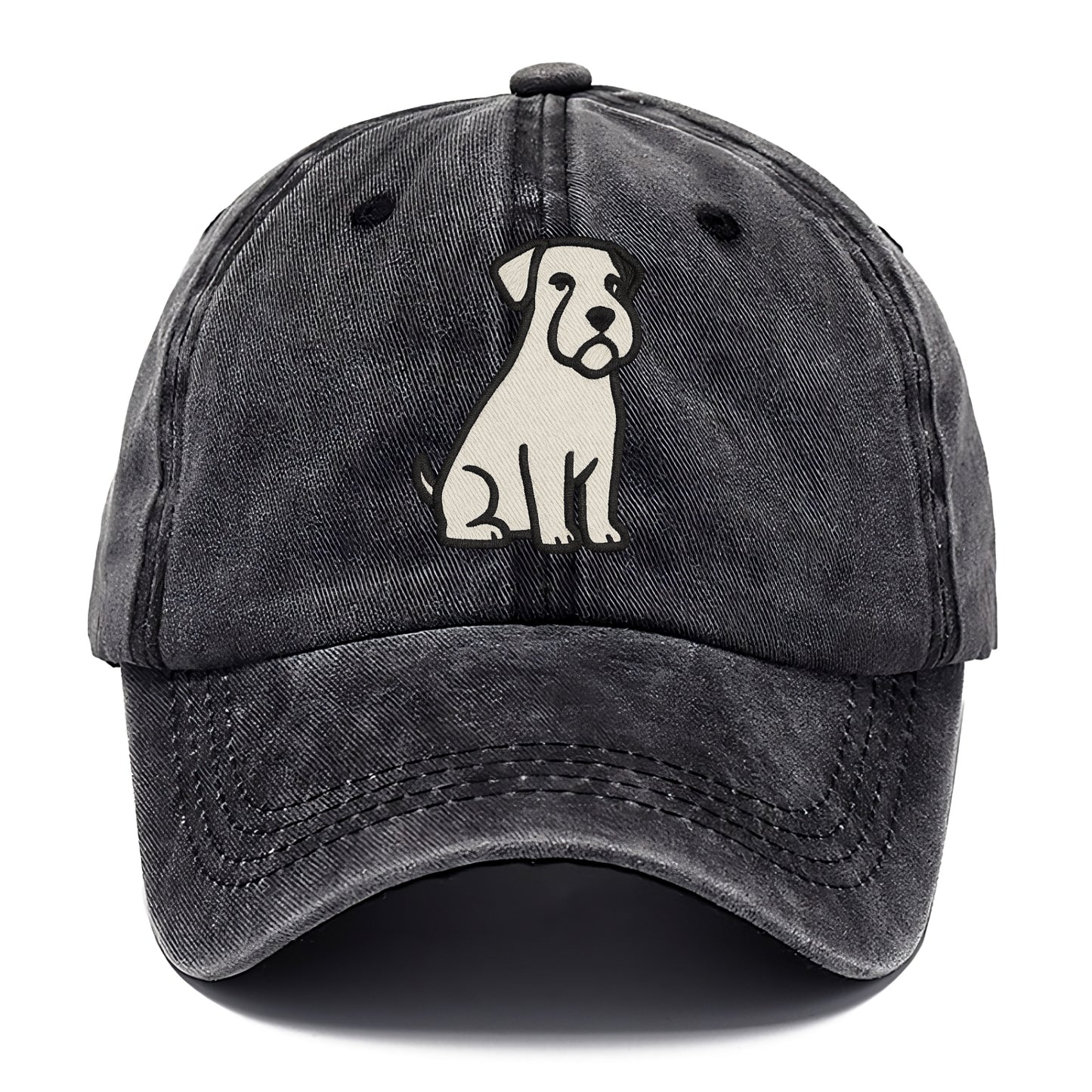 Sealyham Terrier White Sitting Pose Classic Cap - Graphite