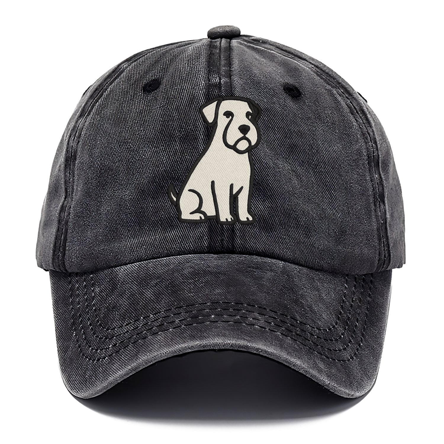 Sealyham Terrier White Sitting Pose Classic Cap - Graphite