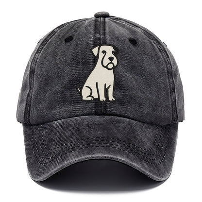 Sealyham Terrier White Sitting Pose Classic Cap - Graphite