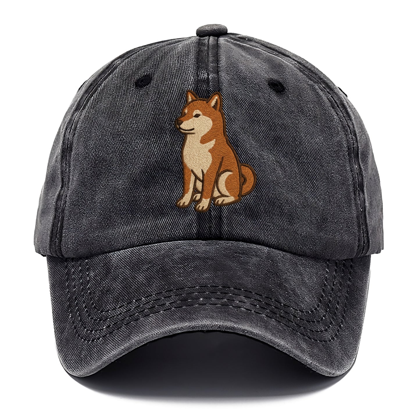 Shiba Inu - Red sesame embroidered sitti Classic Cap - Graphite