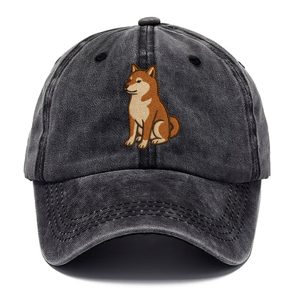 Shiba Inu - Red sesame embroidered sitti Classic Cap - Graphite