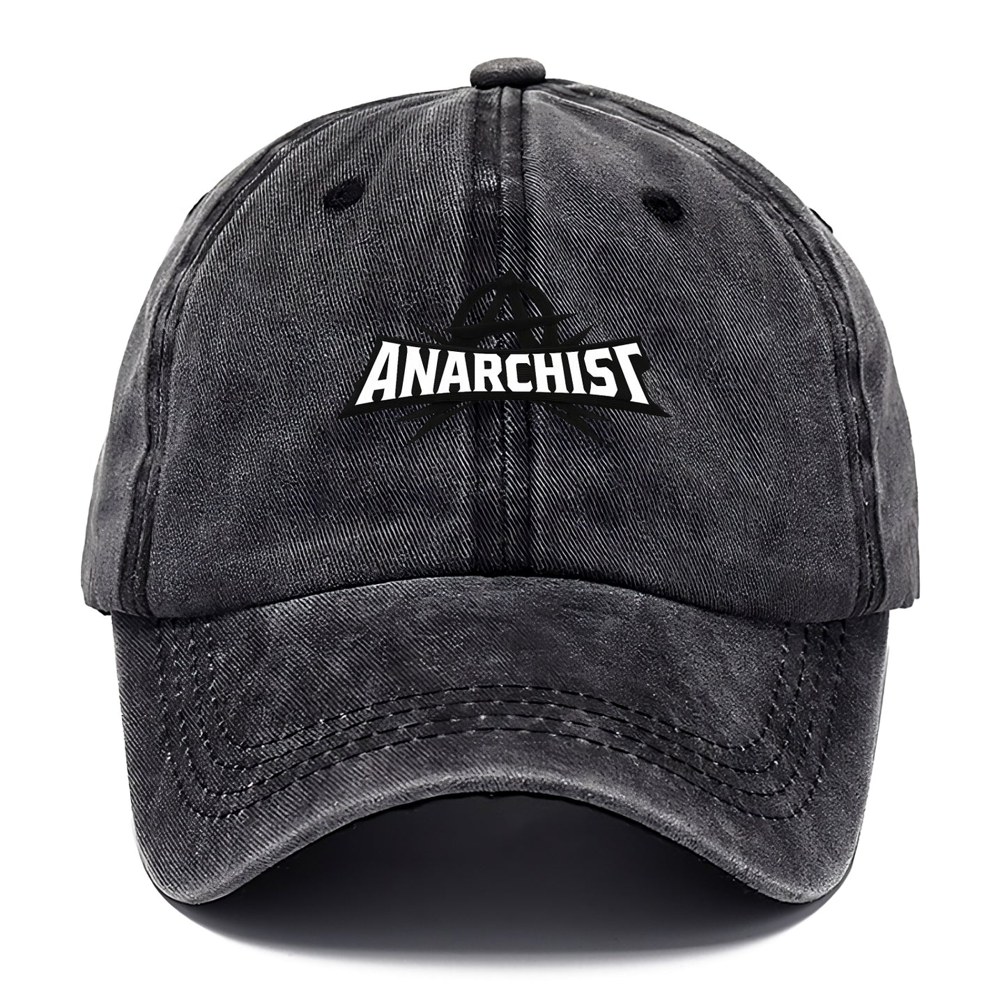 Bold typography design - "ANARCHIST" - no masters, self-governed - Classic Cap - Graphite
