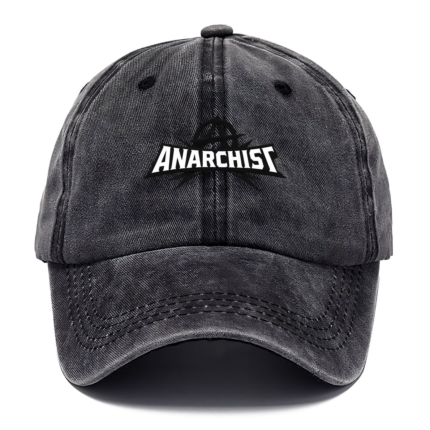 Bold typography design - "ANARCHIST" - no masters, self-governed - Classic Cap - Graphite