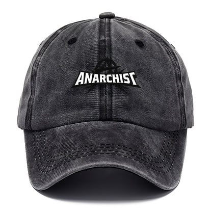 Bold typography design - "ANARCHIST" - no masters, self-governed - Classic Cap - Graphite