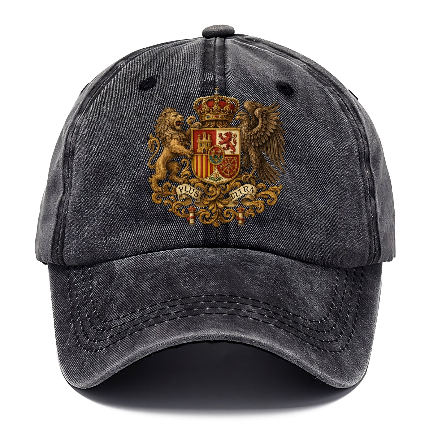 Spain Royal Logo (traditional Corona Real Española, Plus Ultra Banner, Premium Emblem) Classic Cap - Graphite