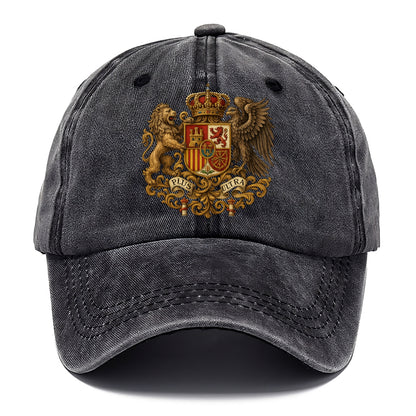 Spain Royal Logo (traditional Corona Real Española, Plus Ultra Banner, Premium Emblem) Classic Cap - Graphite