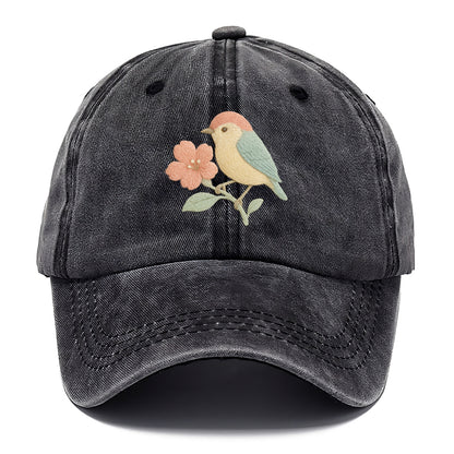 Peach Flowerpecker - Classic Cap - Graphite