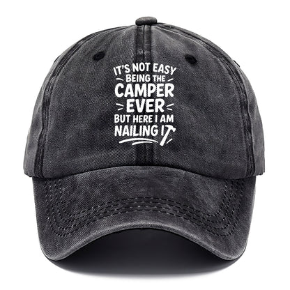 It's not easy being the best CAMPER ever, but here I am nailing it - Classic Cap - Graphite