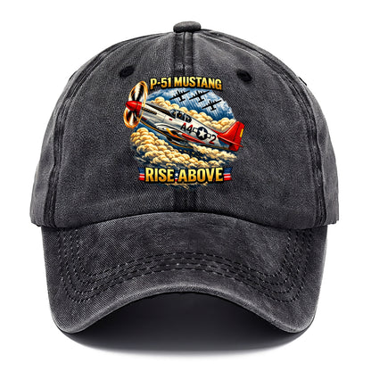P 51 Mustang Rise Above - Classic Cap - Graphite