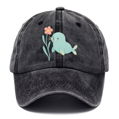 Mint Seal Pup - Classic Cap - Graphite