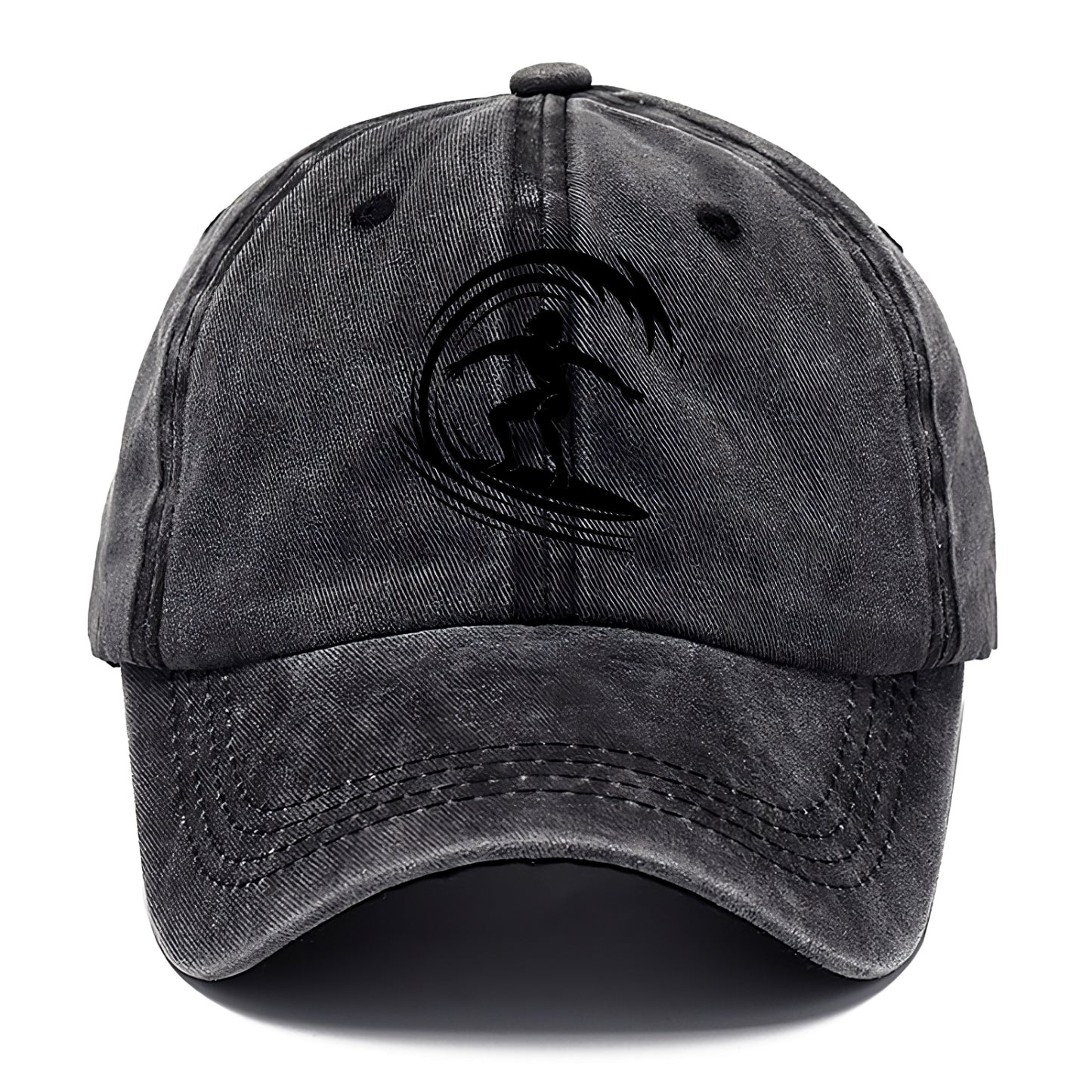 Hawaiian surfer riding big wave - Classic Cap - Graphite