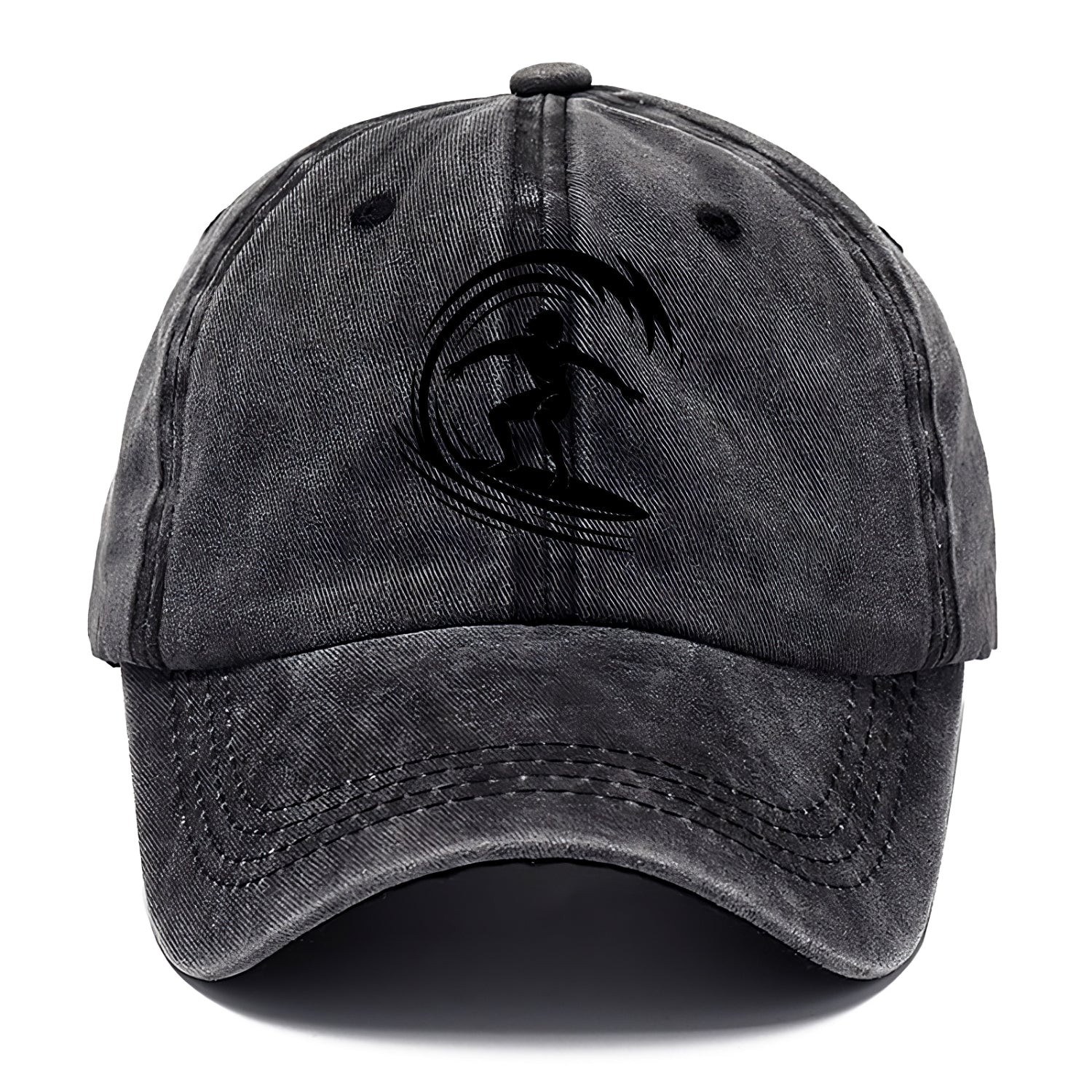 Hawaiian surfer riding big wave - Classic Cap - Graphite