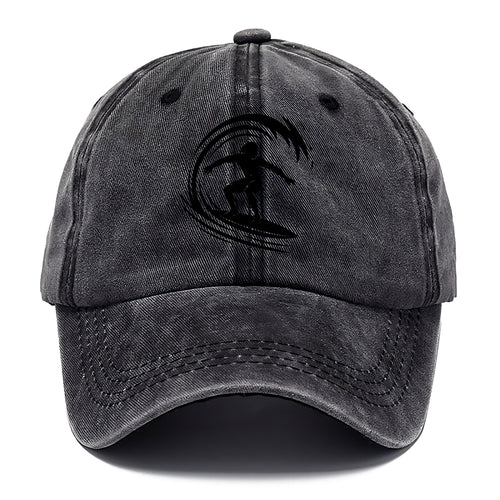Hawaiian surfer riding big wave - Classic Cap