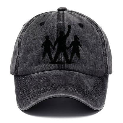 Human chain formation - unity and protection ink brushwork - Classic Cap - Graphite