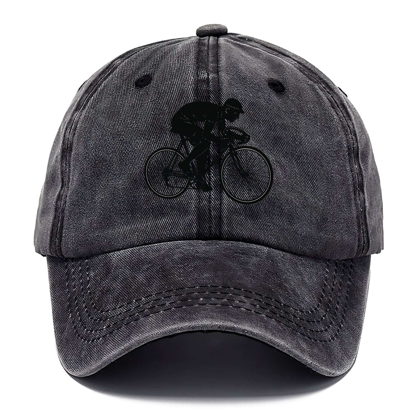 Cyclist sprinting in racing position - Classic Cap - Graphite