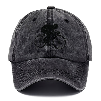 Cyclist sprinting in racing position - Classic Cap - Graphite