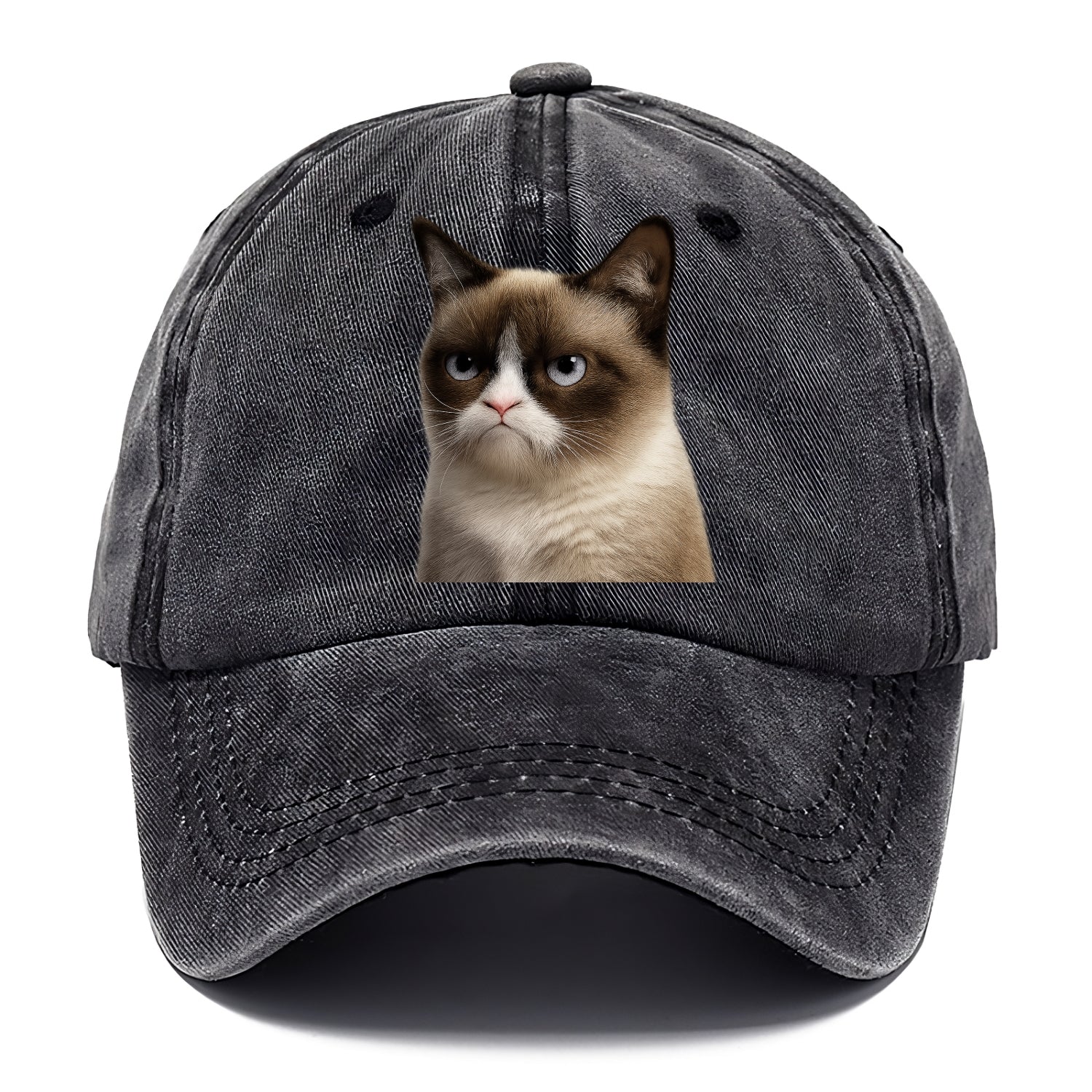 Grumpy Cat Expression  - Classic Cap - Graphite