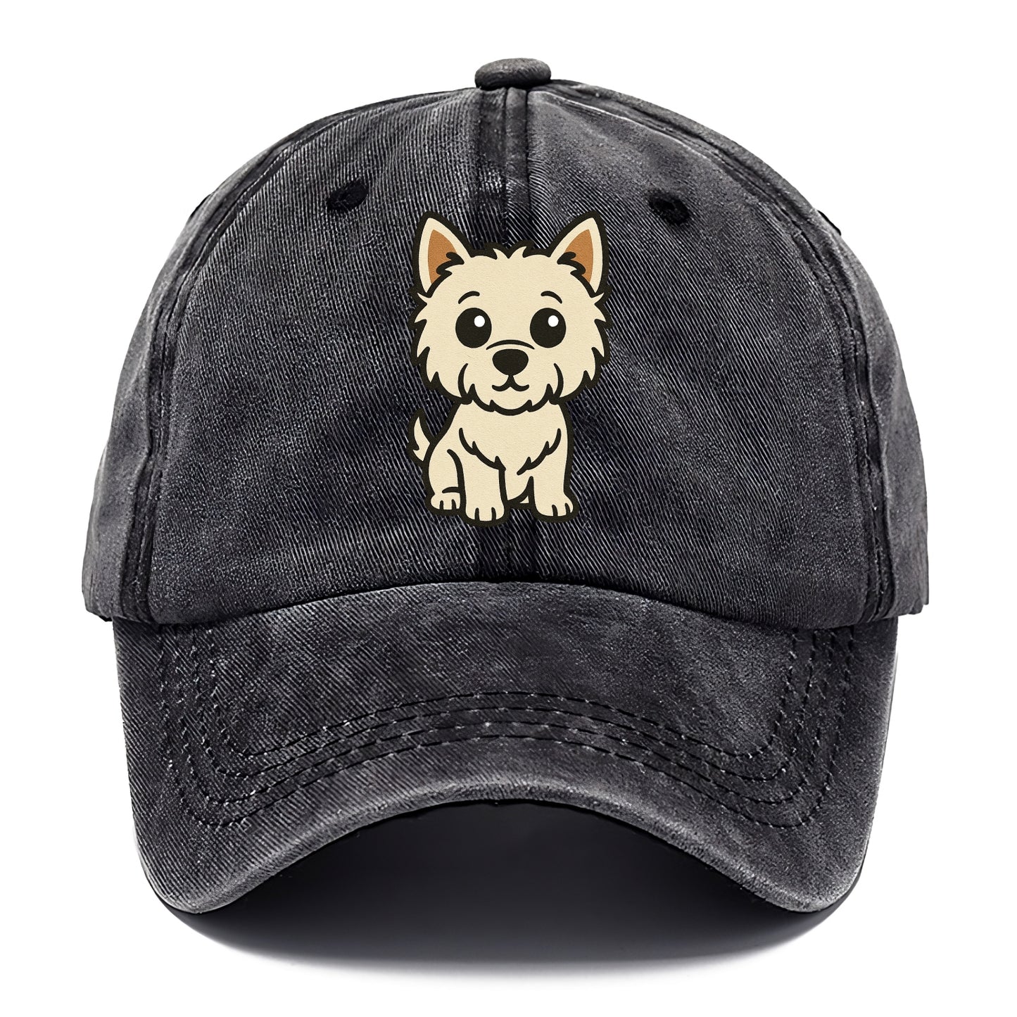 West Highland White Terrier - Alert standing pose - Classic Cap - Graphite