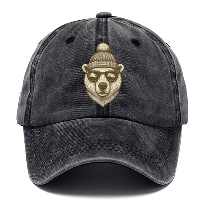 Winnipeg Polar Bear wearing Winnipeg bea - Classic Cap - Graphite