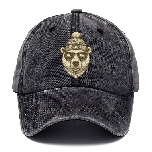 Winnipeg Polar Bear wearing Winnipeg bea - Classic Cap - Graphite