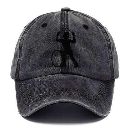 Drummer with drumsticks raised high - Classic Cap - Graphite