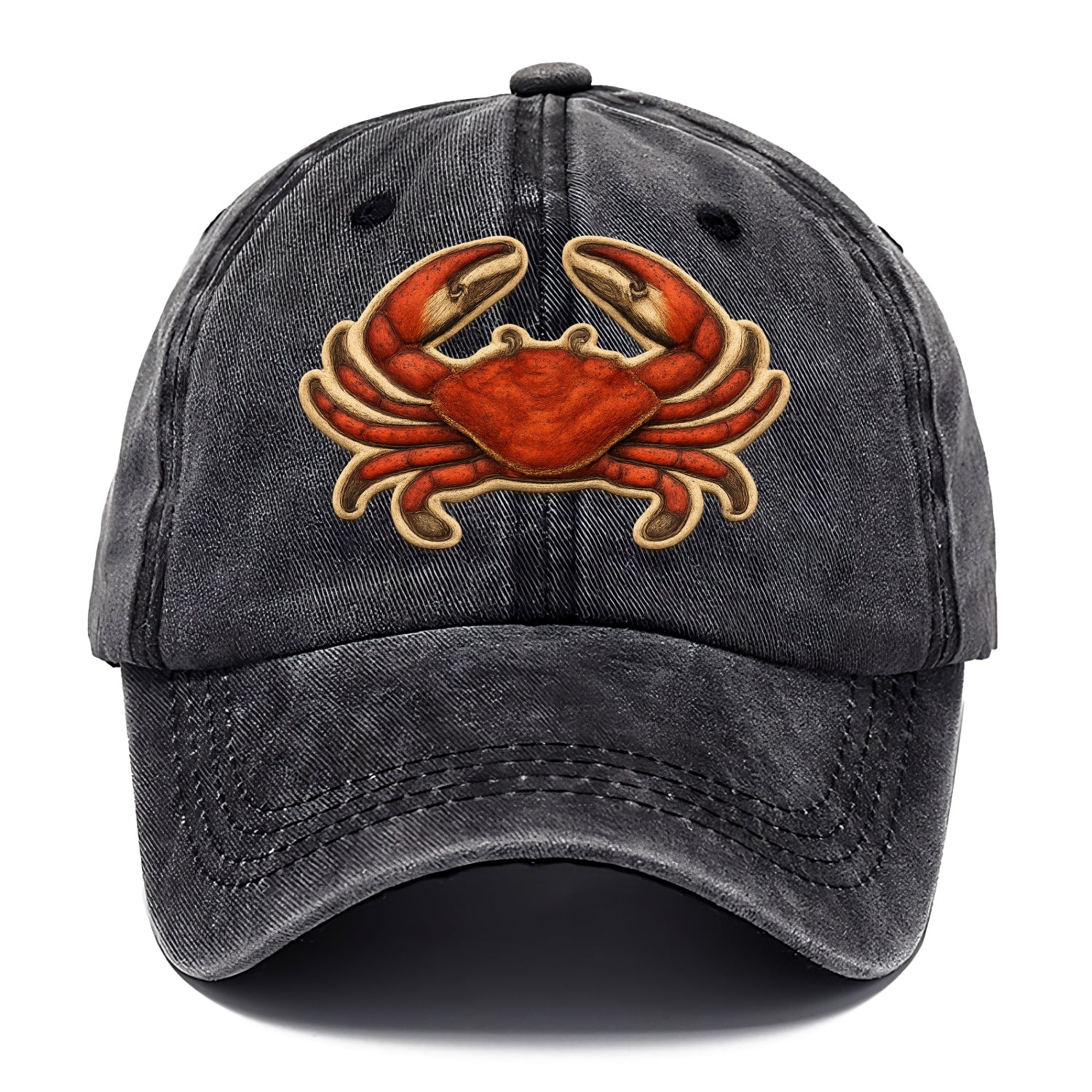 CRAB CLAWS - red crab in scarlet and orange , seafood - Classic Cap - Graphite