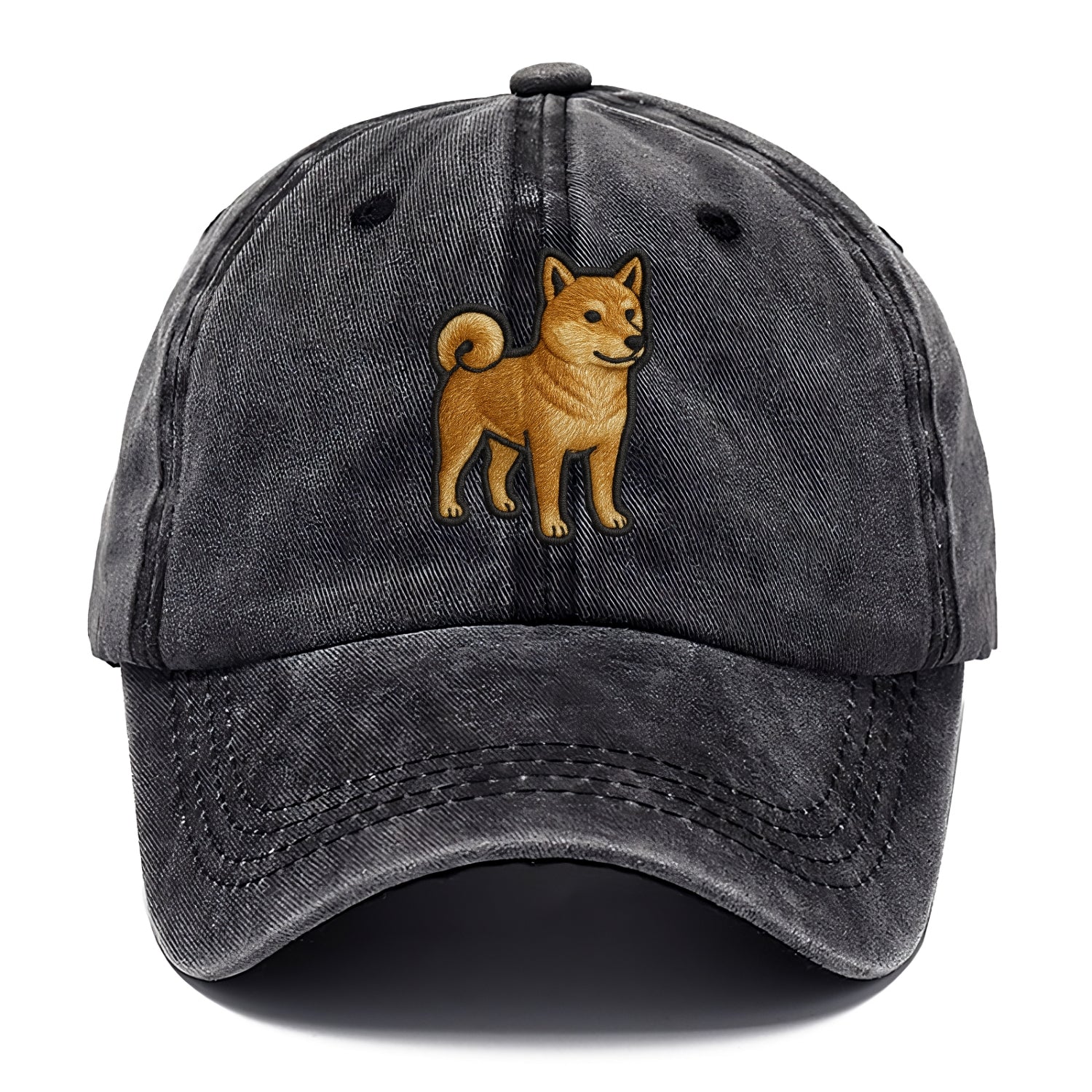 Shiba Inu - Trendy Japanese dog logo wit - Classic Cap - Graphite